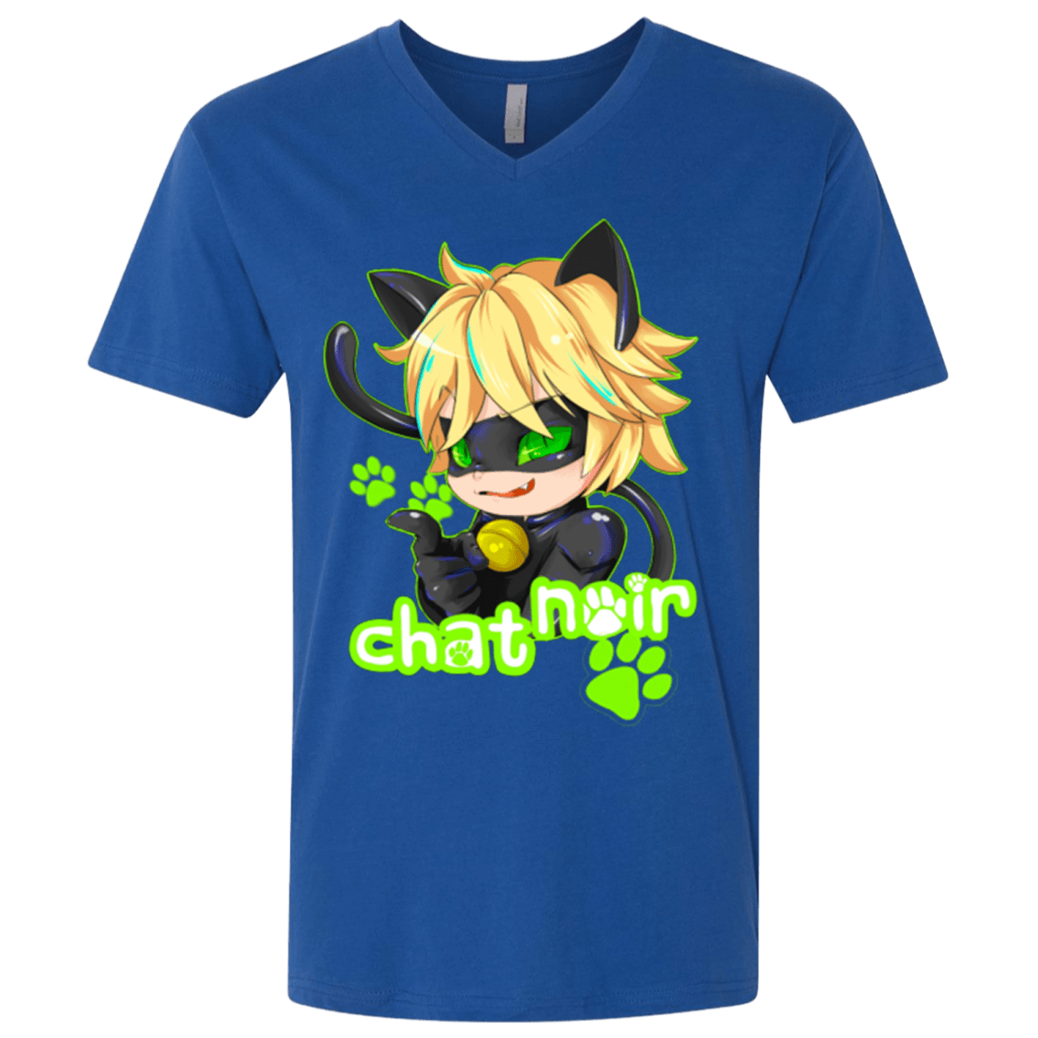 T-Shirts Royal / X-Small Chat Noir Men's Premium V-Neck