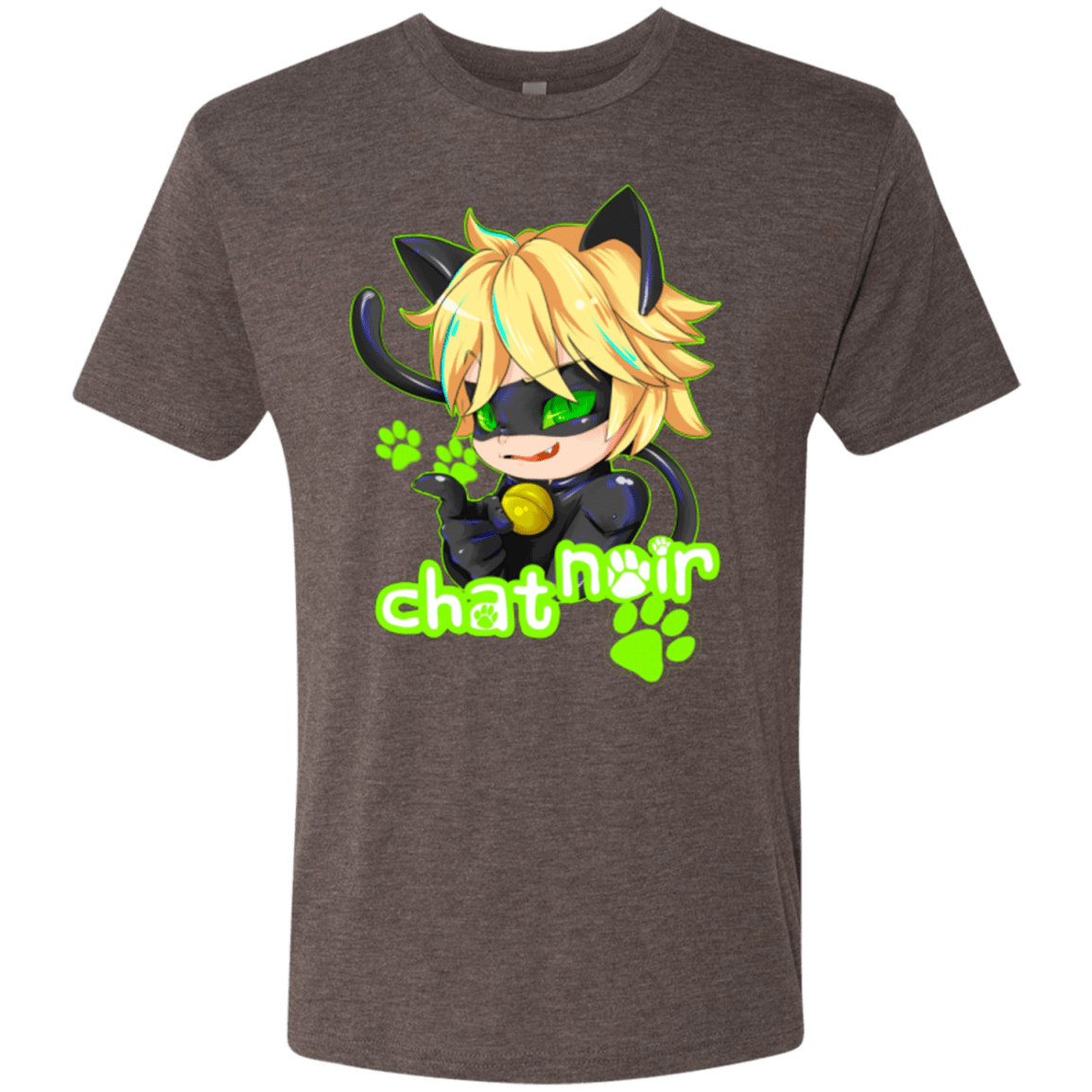 T-Shirts Macchiato / Small Chat Noir Men's Triblend T-Shirt