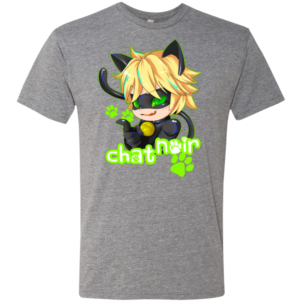 T-Shirts Premium Heather / Small Chat Noir Men's Triblend T-Shirt