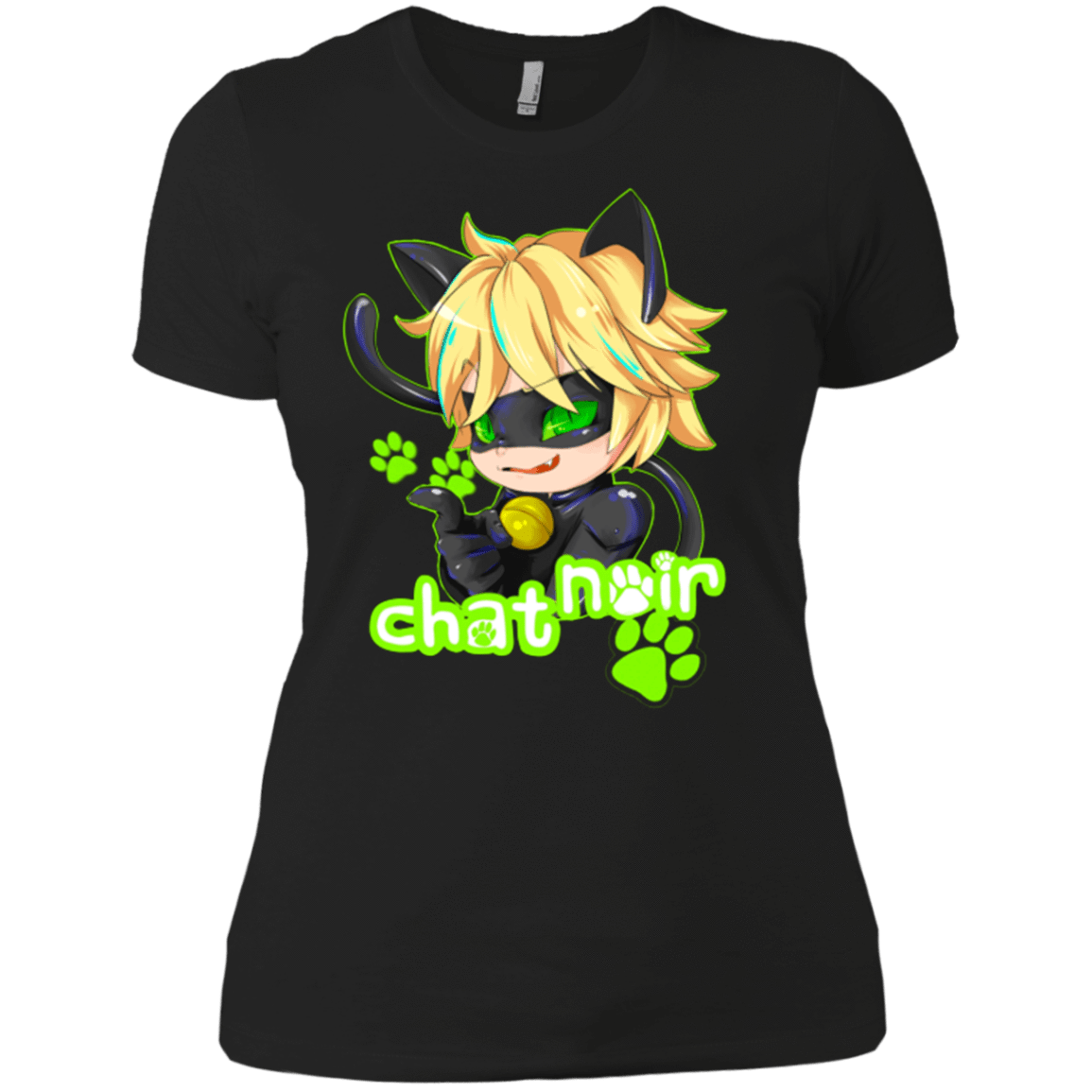 T-Shirts Black / X-Small Chat Noir Women's Premium T-Shirt