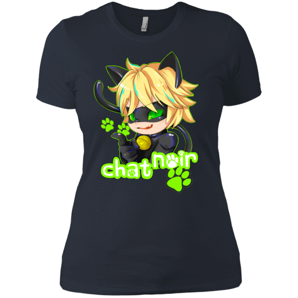 T-Shirts Indigo / X-Small Chat Noir Women's Premium T-Shirt