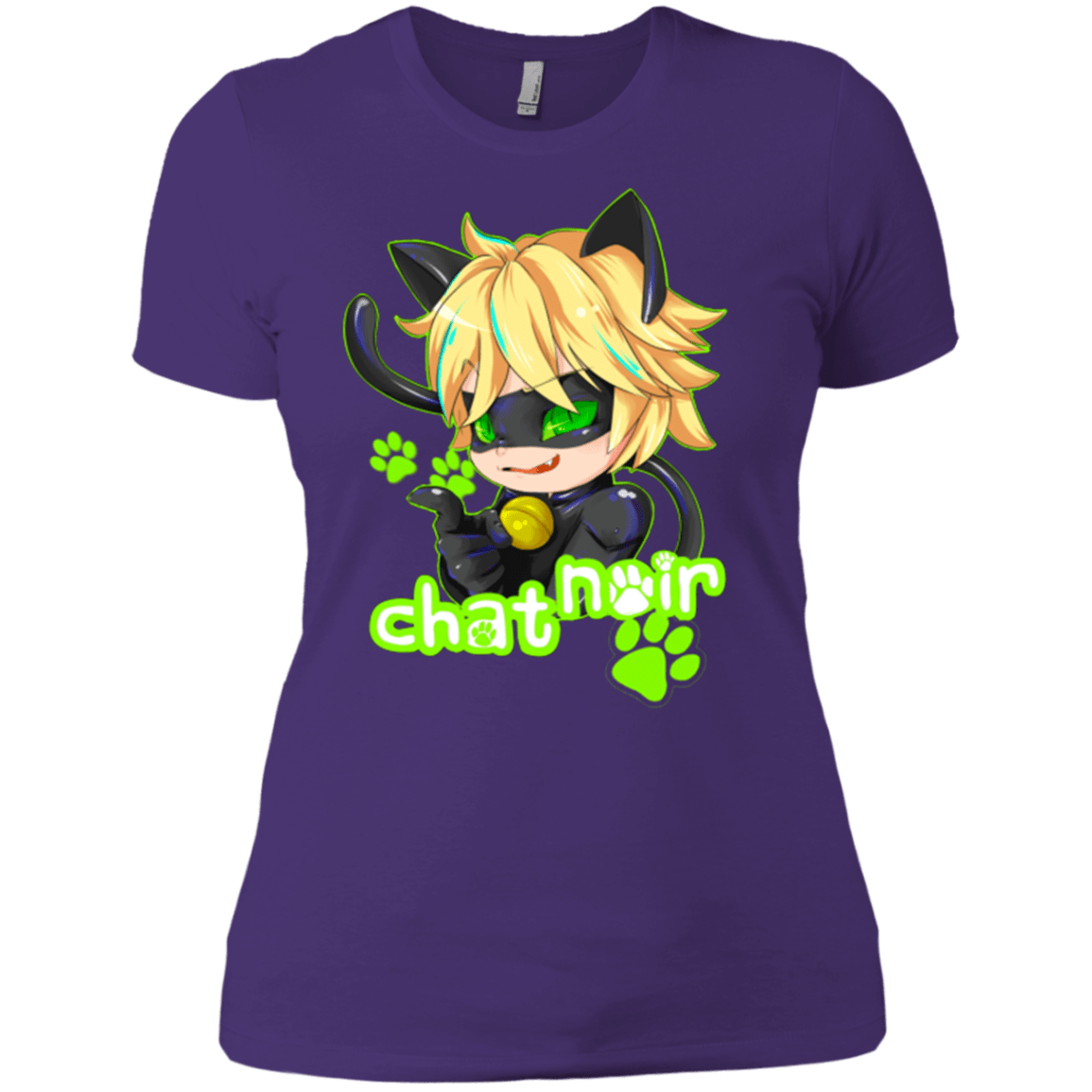 T-Shirts Purple / X-Small Chat Noir Women's Premium T-Shirt