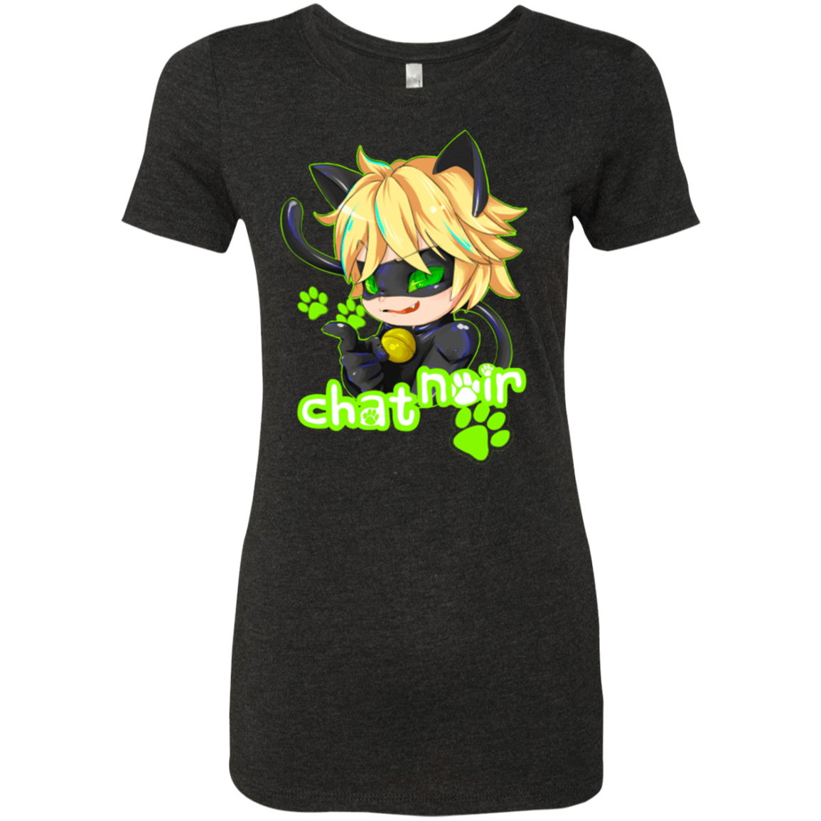 T-Shirts Vintage Black / Small Chat Noir Women's Triblend T-Shirt