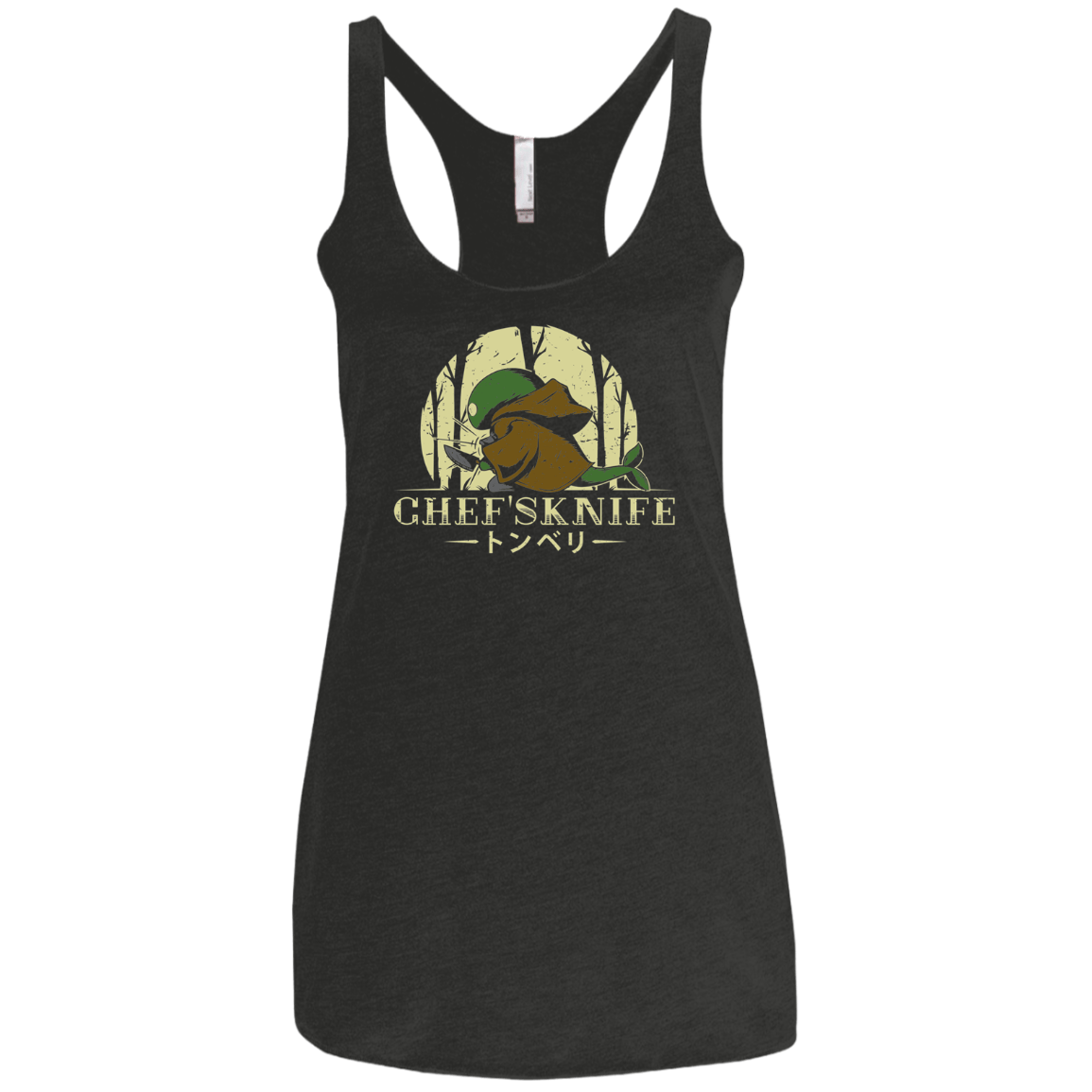 T-Shirts Vintage Black / X-Small Chef's Knife Women's Triblend Racerback Tank