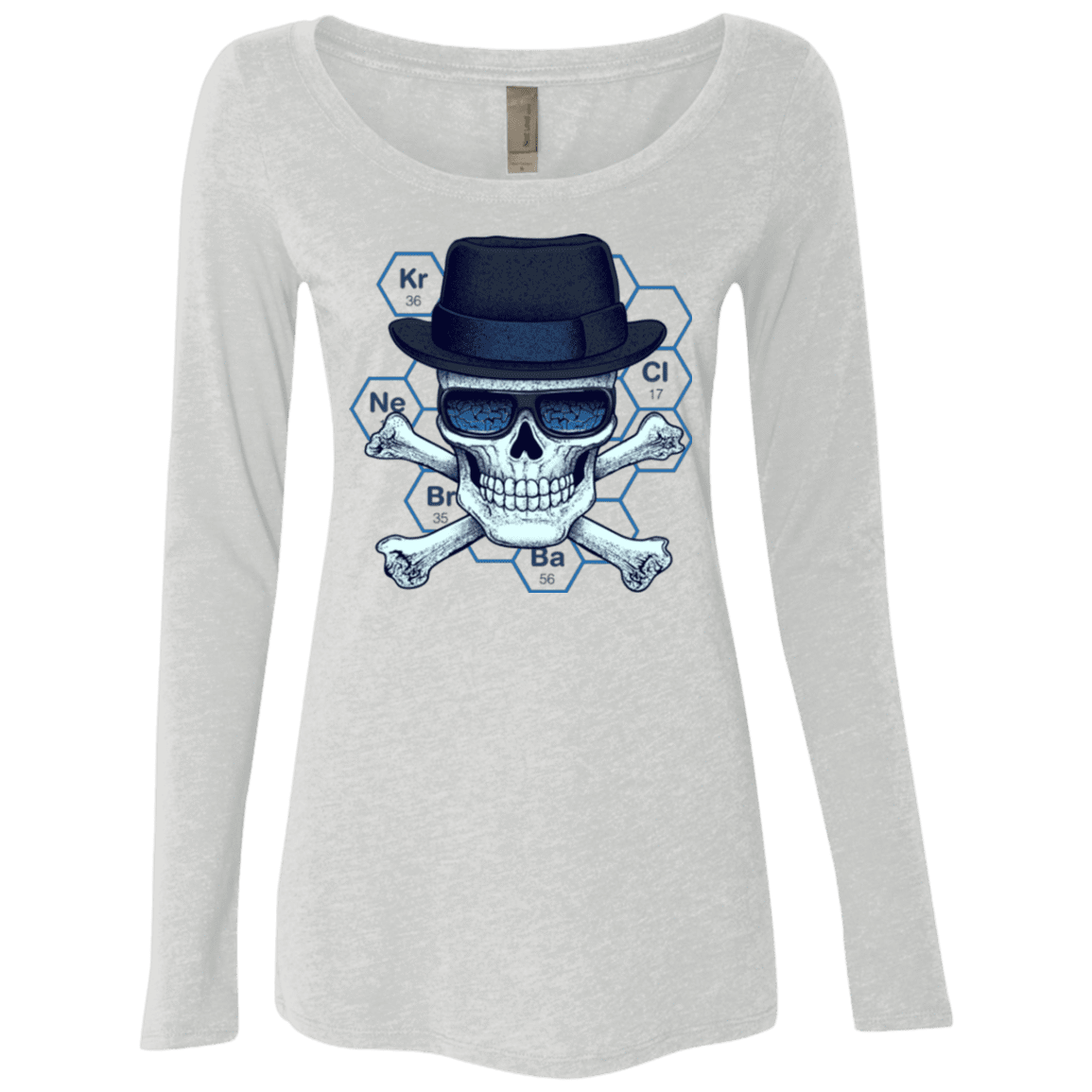 T-Shirts Heather White / Small Chemical head Women's Triblend Long Sleeve Shirt