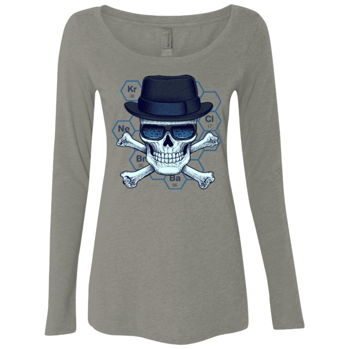 T-Shirts Venetian Grey / Small Chemical head Women's Triblend Long Sleeve Shirt