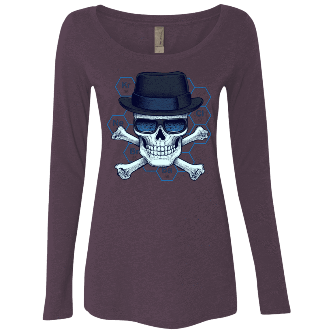 T-Shirts Vintage Purple / Small Chemical head Women's Triblend Long Sleeve Shirt