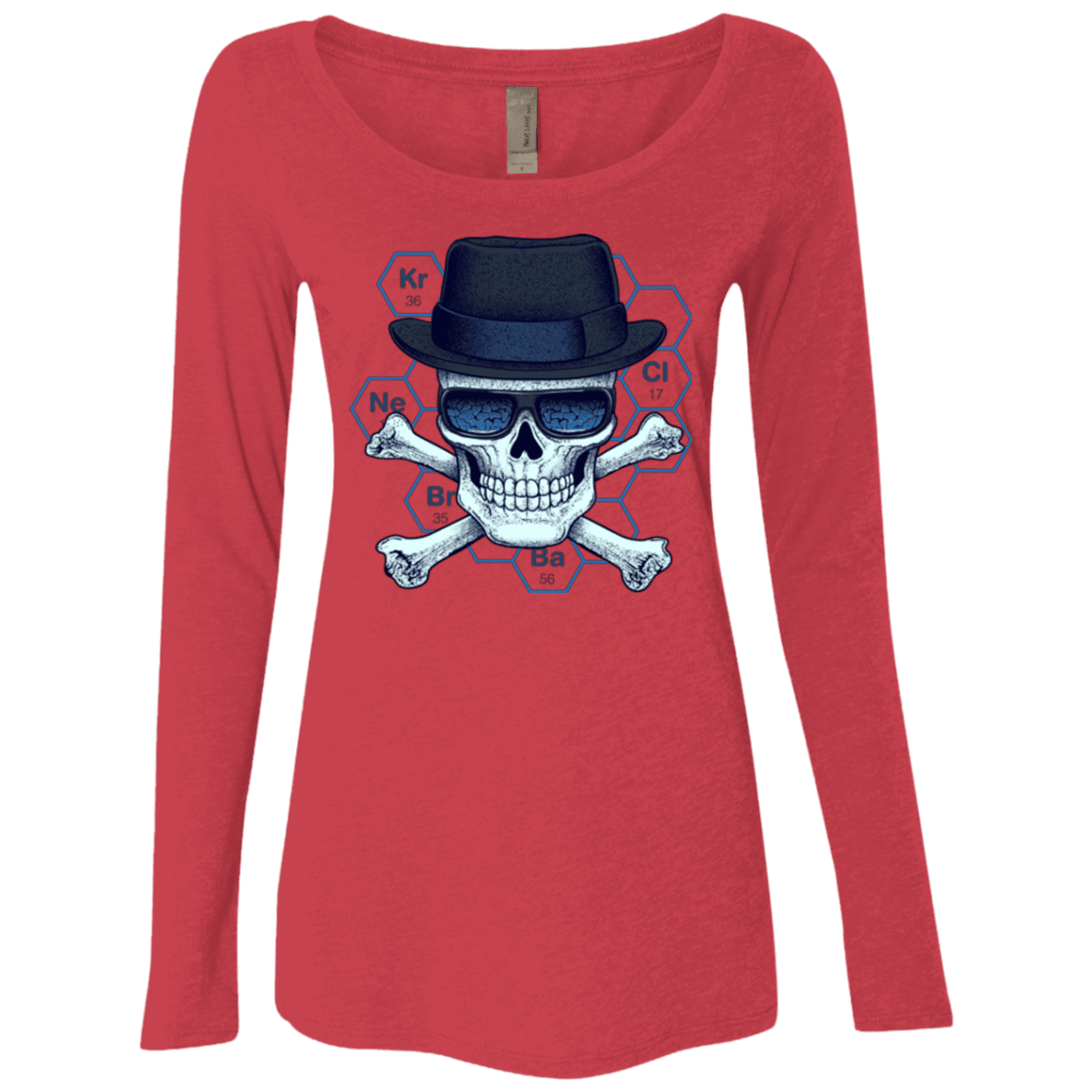T-Shirts Vintage Red / Small Chemical head Women's Triblend Long Sleeve Shirt
