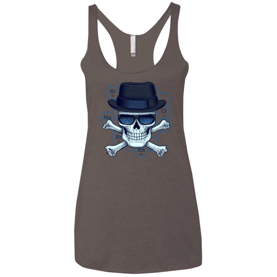 T-Shirts Macchiato / X-Small Chemical head Women's Triblend Racerback Tank