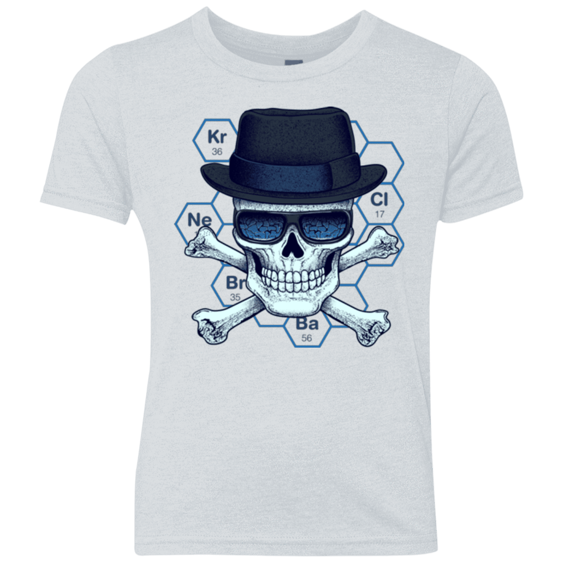 T-Shirts Heather White / YXS Chemical head Youth Triblend T-Shirt