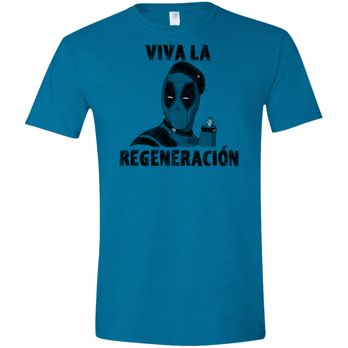 T-Shirts Antique Sapphire / S Chemichangas Men's Semi-Fitted Softstyle