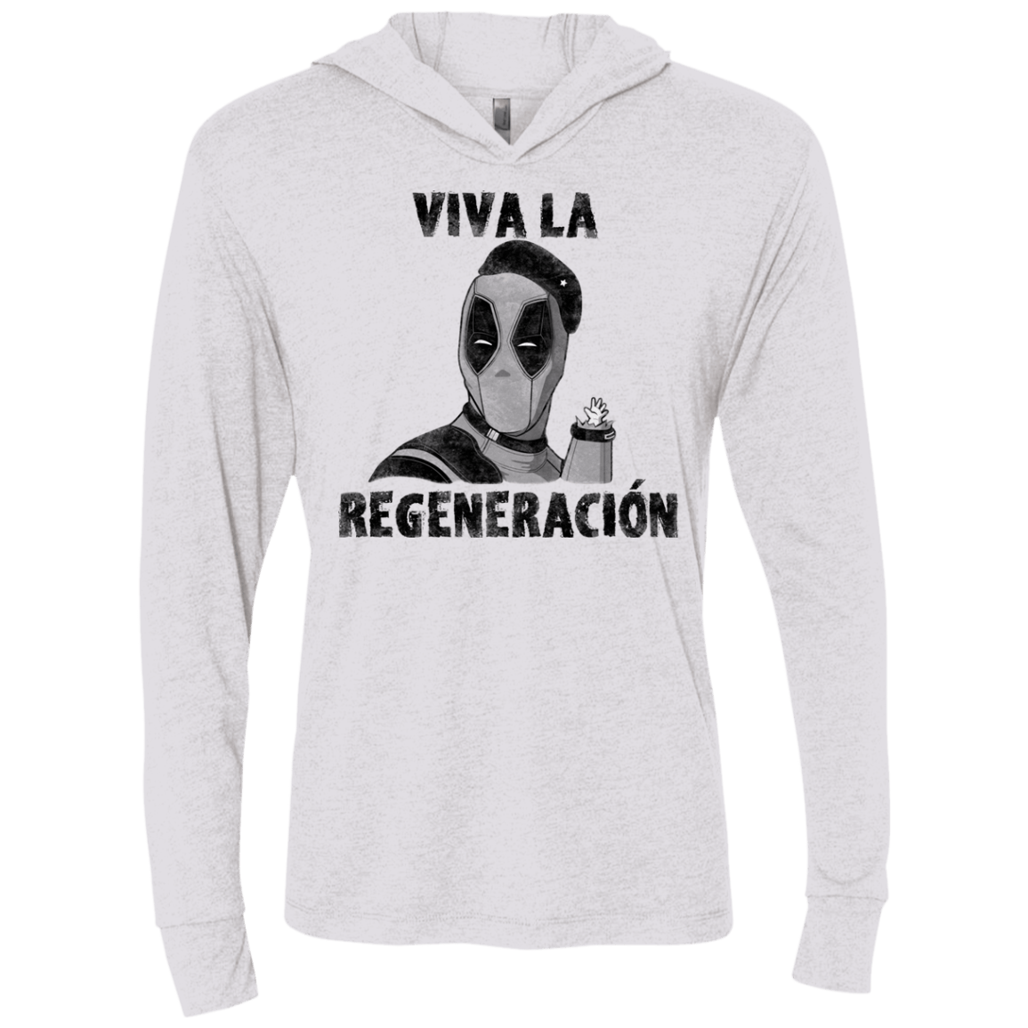 T-Shirts Heather White / X-Small Chemichangas Triblend Long Sleeve Hoodie Tee