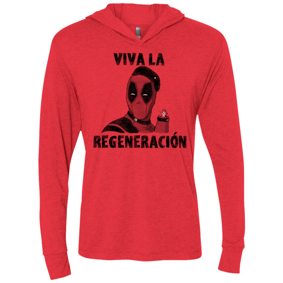 T-Shirts Vintage Red / X-Small Chemichangas Triblend Long Sleeve Hoodie Tee