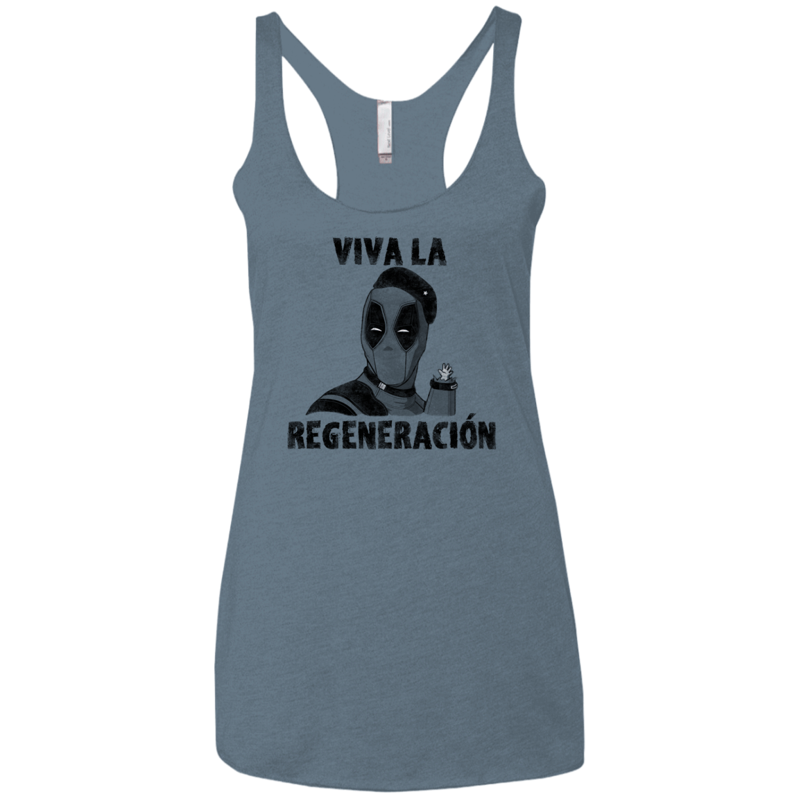T-Shirts Indigo / X-Small Chemichangas Women's Triblend Racerback Tank