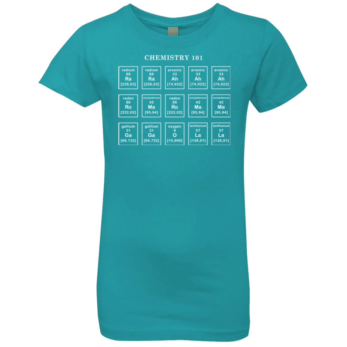 T-Shirts Tahiti Blue / YXS Chemistry Lesson Girls Premium T-Shirt