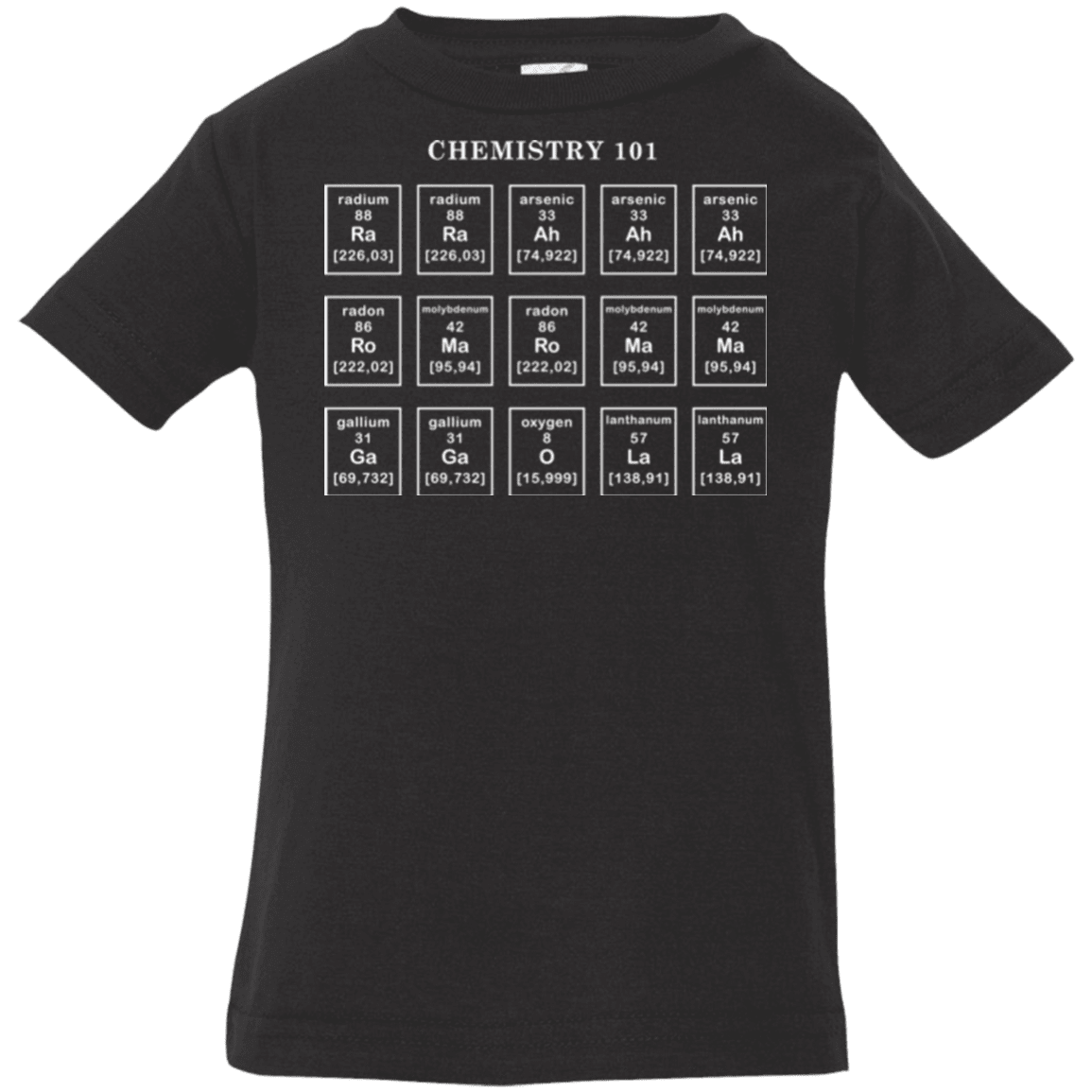T-Shirts Black / 6 Months Chemistry Lesson Infant Premium T-Shirt