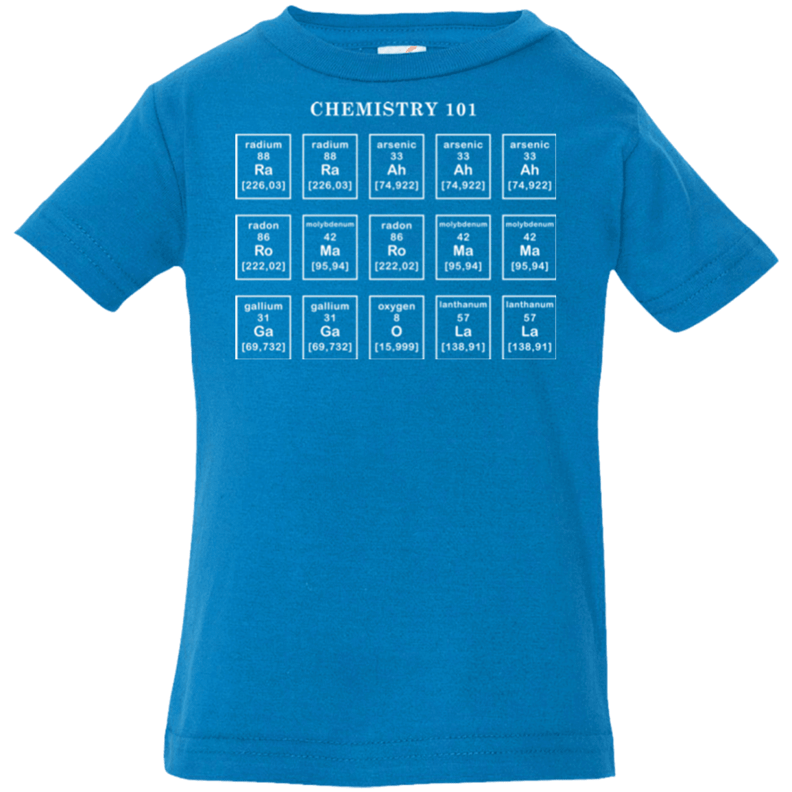 T-Shirts Cobalt / 6 Months Chemistry Lesson Infant Premium T-Shirt