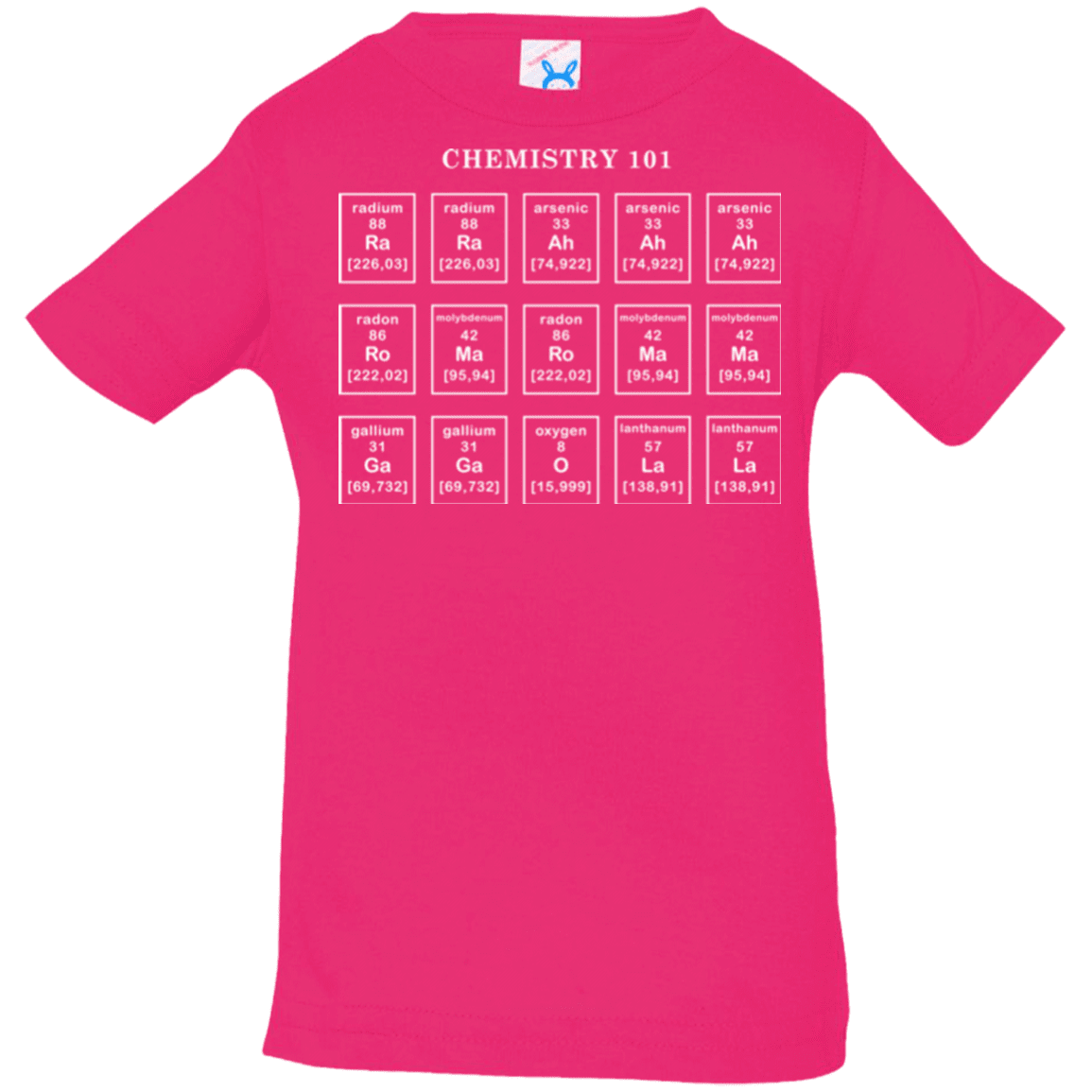 T-Shirts Hot Pink / 6 Months Chemistry Lesson Infant Premium T-Shirt