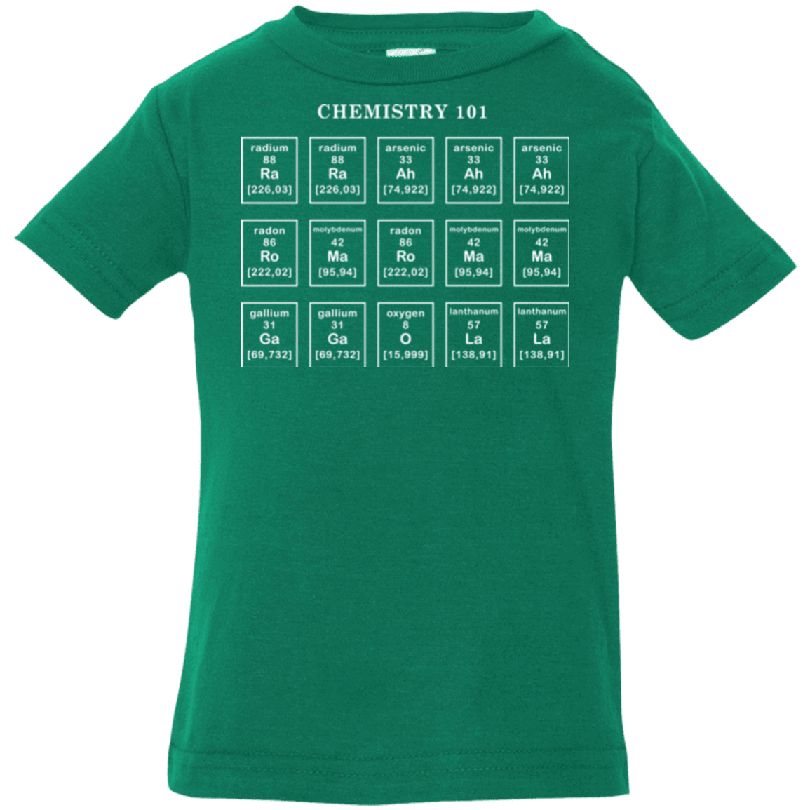 T-Shirts Kelly / 6 Months Chemistry Lesson Infant Premium T-Shirt