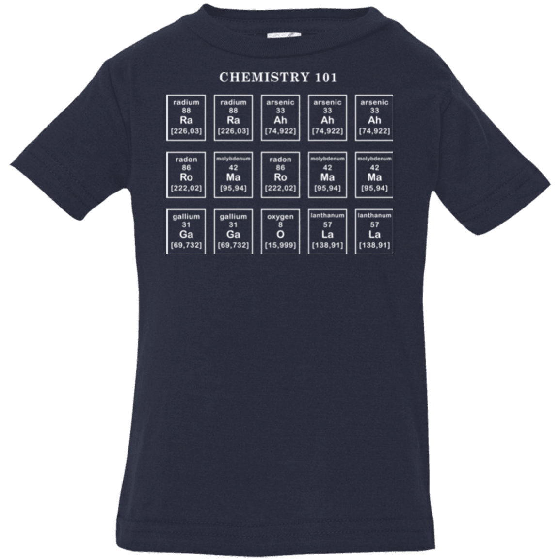 T-Shirts Navy / 6 Months Chemistry Lesson Infant Premium T-Shirt