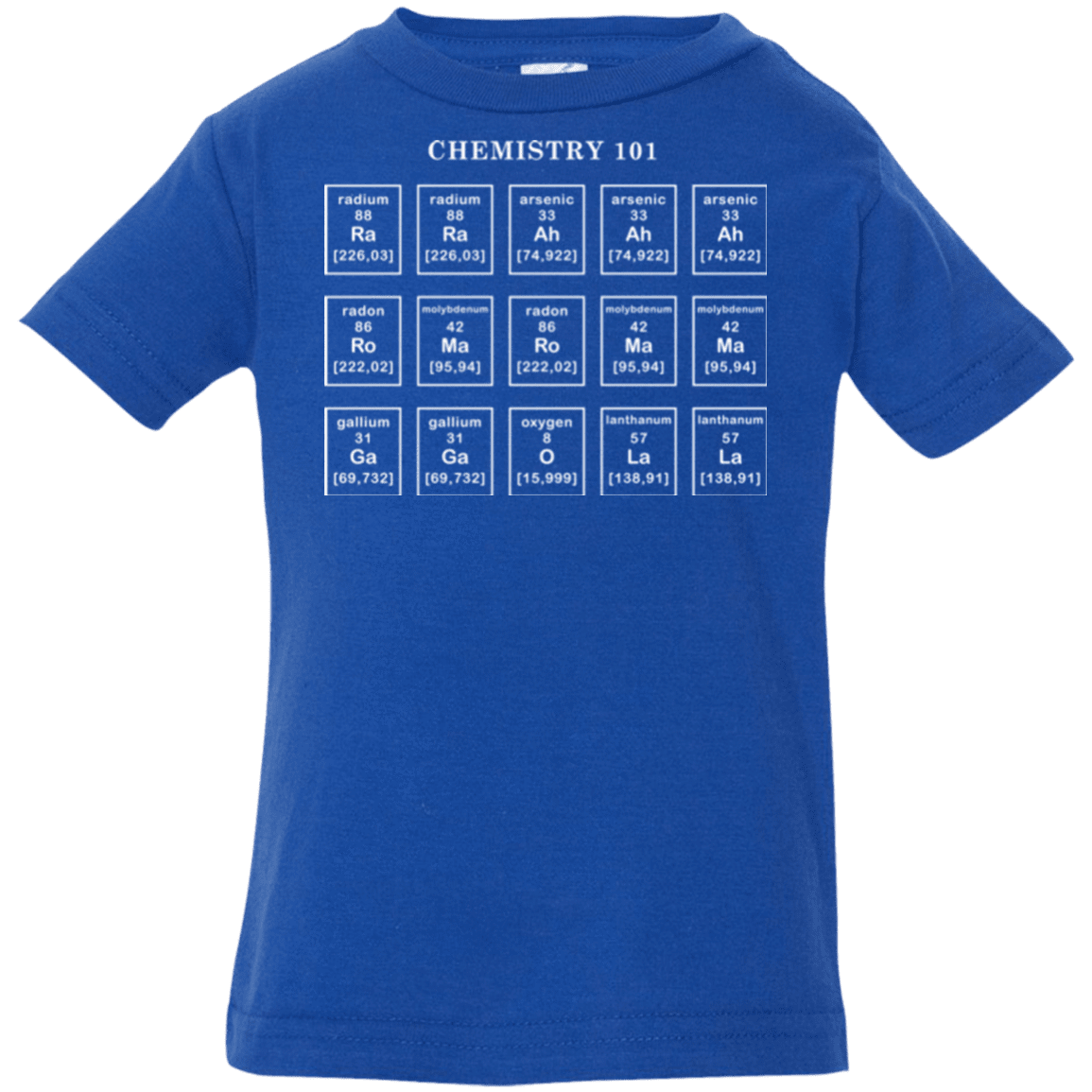 T-Shirts Royal / 6 Months Chemistry Lesson Infant Premium T-Shirt