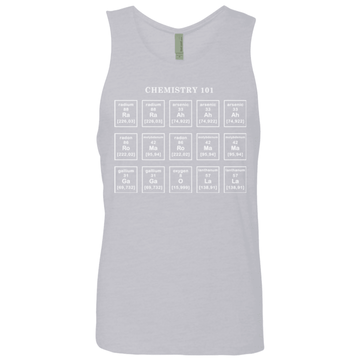T-Shirts Heather Grey / Small Chemistry Lesson Men's Premium Tank Top