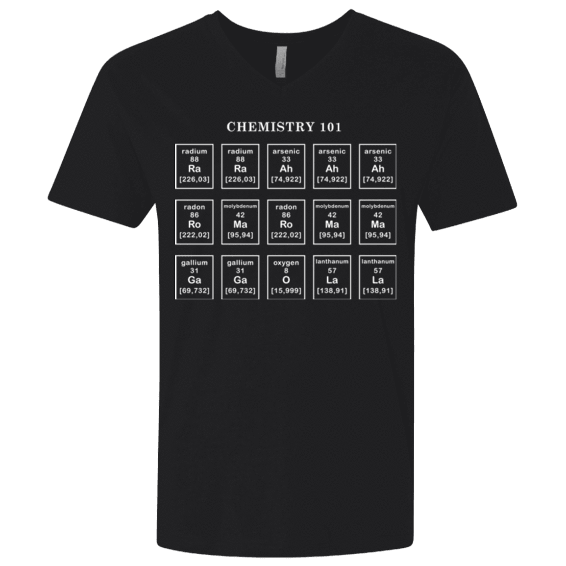 T-Shirts Black / X-Small Chemistry Lesson Men's Premium V-Neck