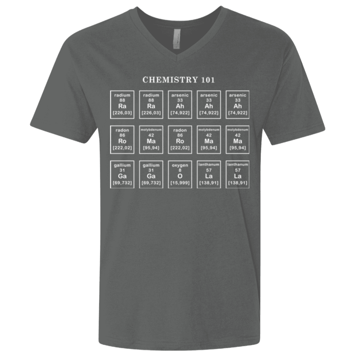 T-Shirts Heavy Metal / X-Small Chemistry Lesson Men's Premium V-Neck