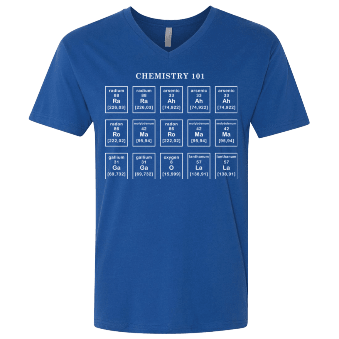 T-Shirts Royal / X-Small Chemistry Lesson Men's Premium V-Neck