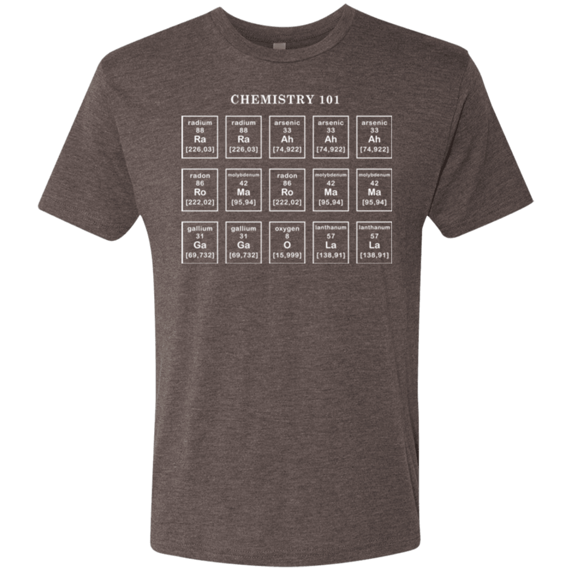 T-Shirts Macchiato / Small Chemistry Lesson Men's Triblend T-Shirt