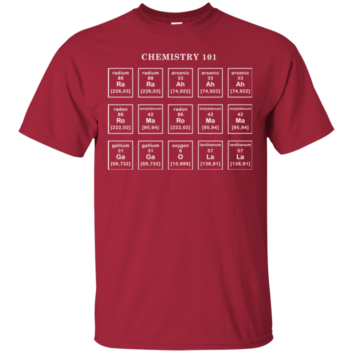 T-Shirts Cardinal / Small Chemistry Lesson T-Shirt