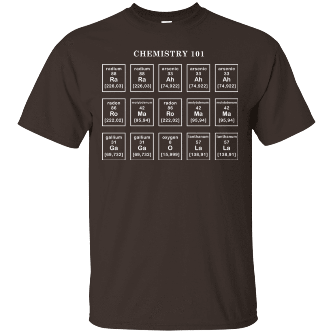 T-Shirts Dark Chocolate / Small Chemistry Lesson T-Shirt