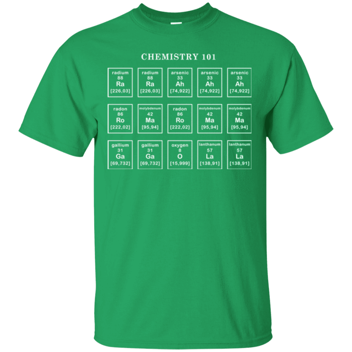 T-Shirts Irish Green / Small Chemistry Lesson T-Shirt