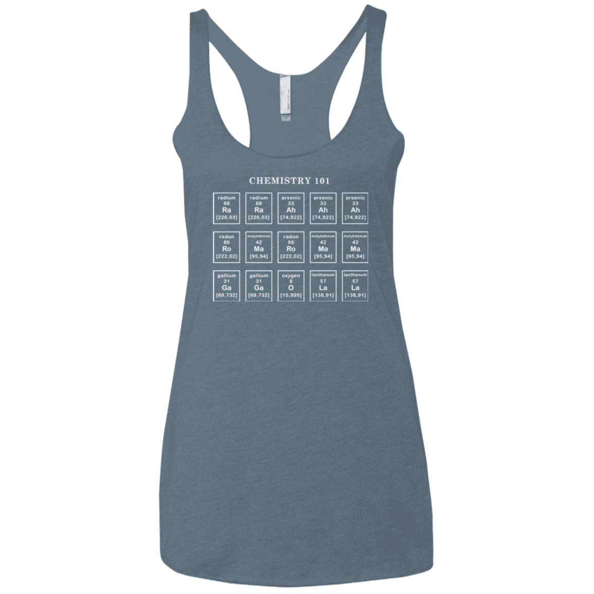 T-Shirts Indigo / X-Small Chemistry Lesson Women's Triblend Racerback Tank