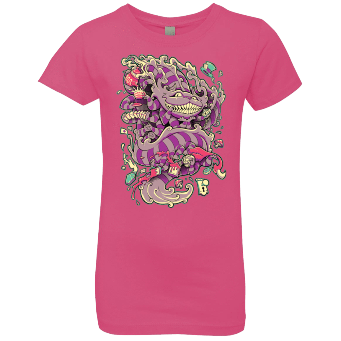 T-Shirts Hot Pink / YXS Cheshire Dragon Girls Premium T-Shirt