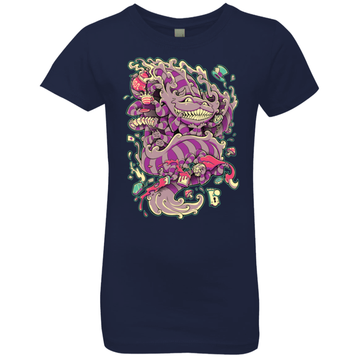 T-Shirts Midnight Navy / YXS Cheshire Dragon Girls Premium T-Shirt