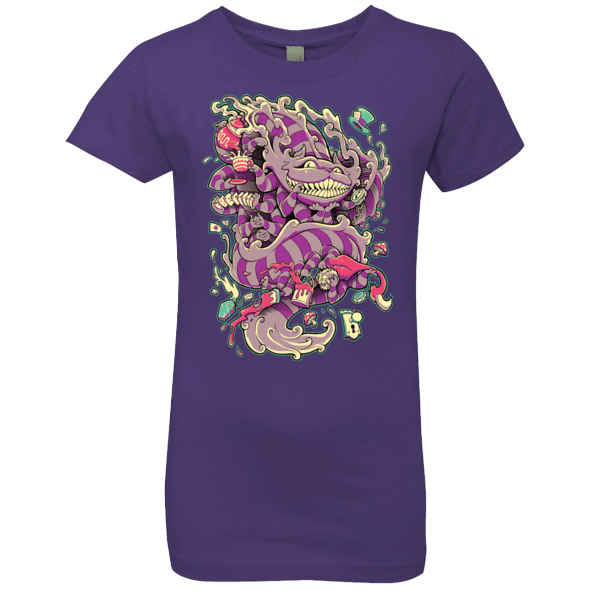 T-Shirts Purple Rush / YXS Cheshire Dragon Girls Premium T-Shirt