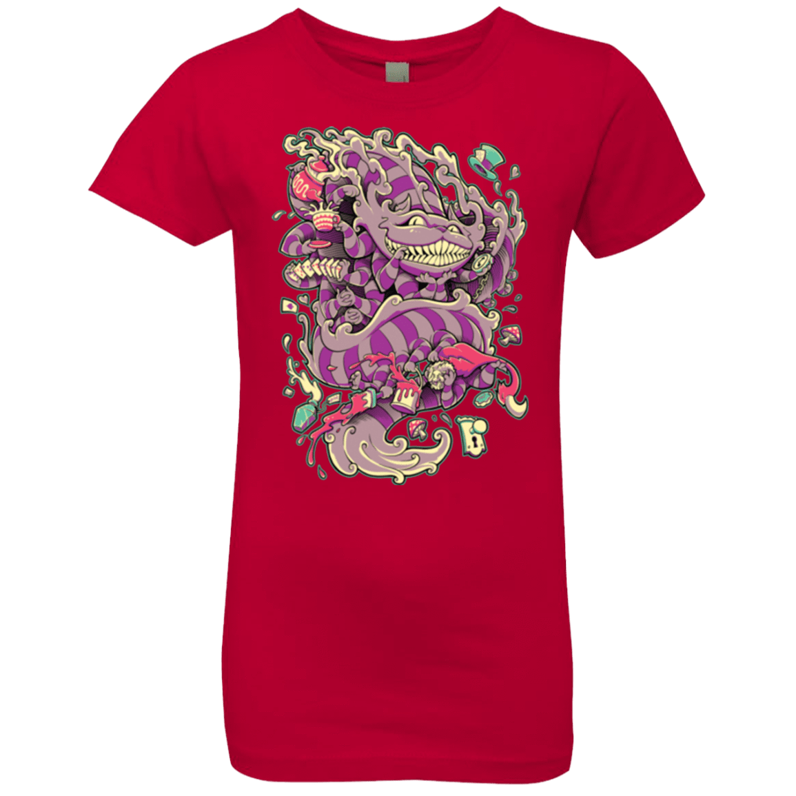 T-Shirts Red / YXS Cheshire Dragon Girls Premium T-Shirt