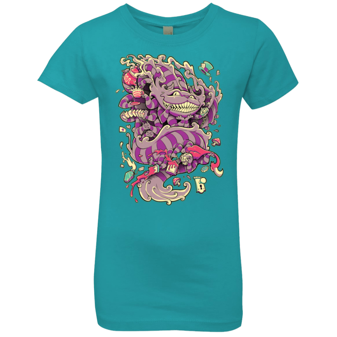 T-Shirts Tahiti Blue / YXS Cheshire Dragon Girls Premium T-Shirt