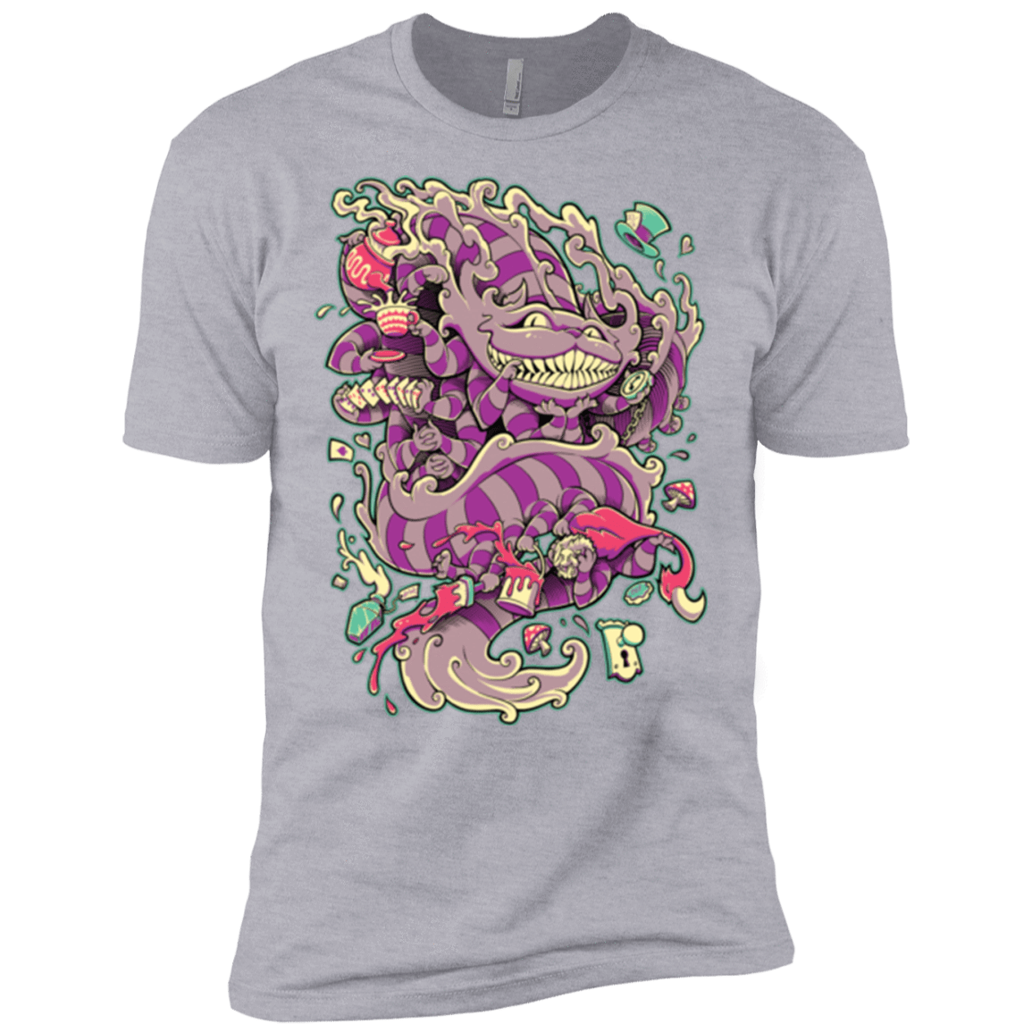 T-Shirts Heather Grey / X-Small Cheshire Dragon Men's Premium T-Shirt