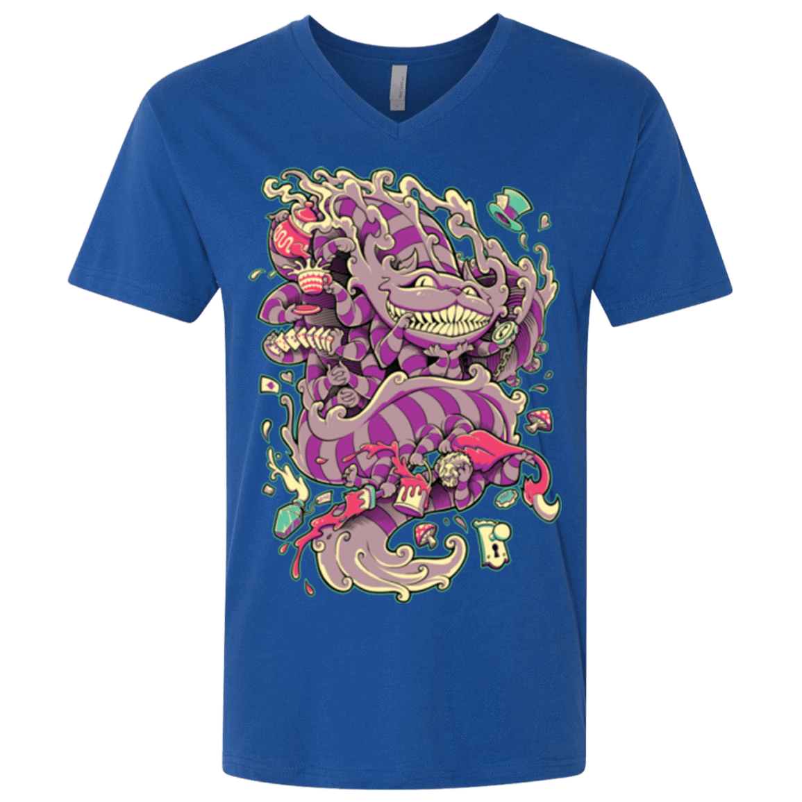 T-Shirts Royal / X-Small Cheshire Dragon Men's Premium V-Neck