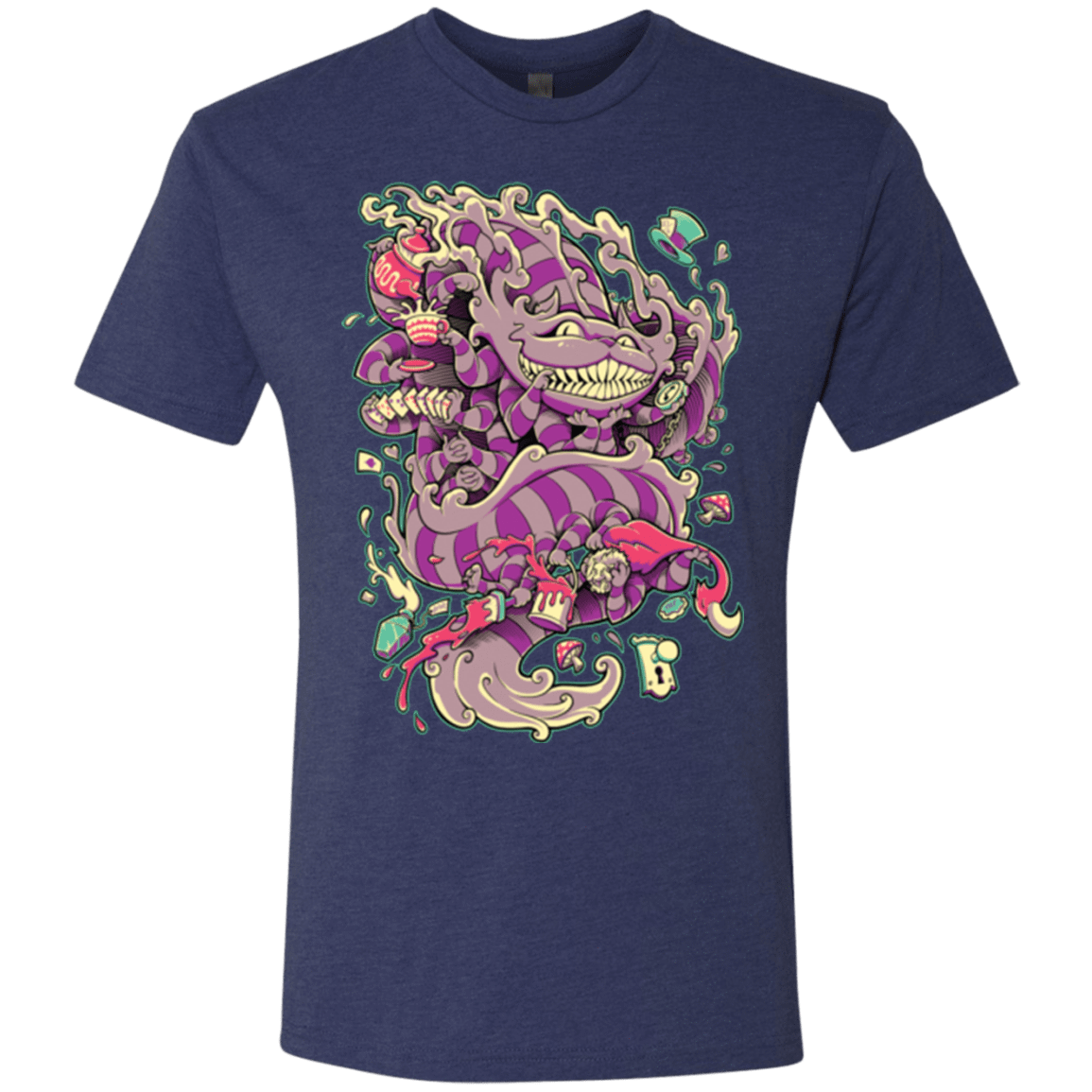 T-Shirts Vintage Navy / Small Cheshire Dragon Men's Triblend T-Shirt