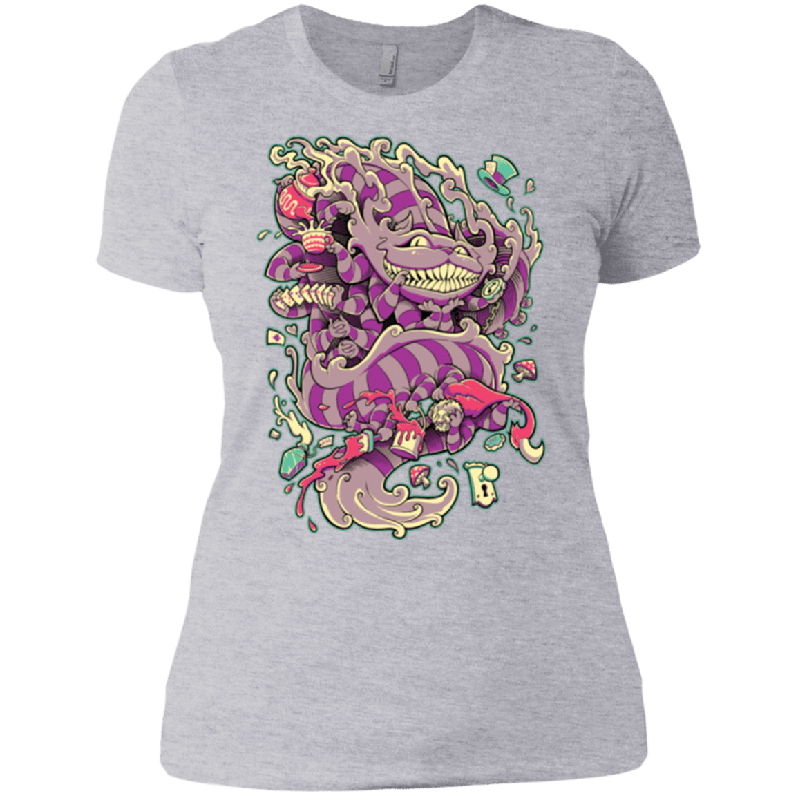 T-Shirts Heather Grey / X-Small Cheshire Dragon Women's Premium T-Shirt
