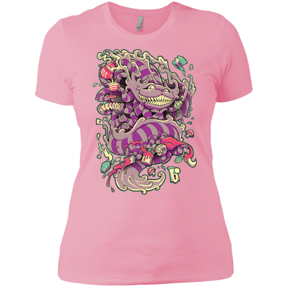 T-Shirts Light Pink / X-Small Cheshire Dragon Women's Premium T-Shirt
