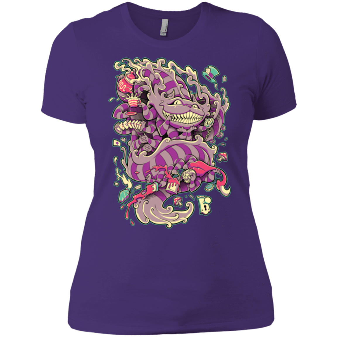 T-Shirts Purple / X-Small Cheshire Dragon Women's Premium T-Shirt