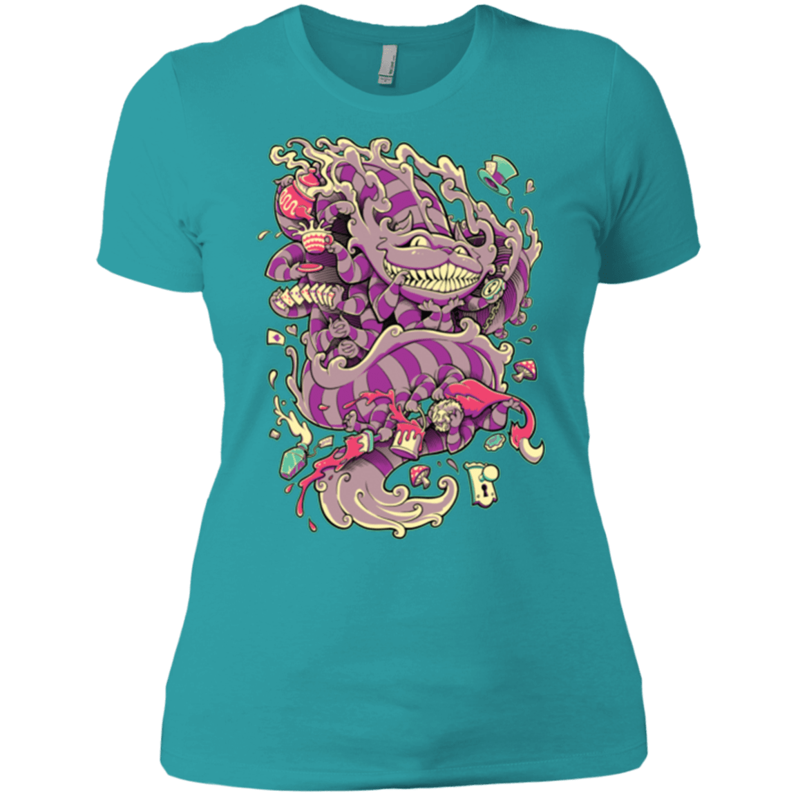 T-Shirts Tahiti Blue / X-Small Cheshire Dragon Women's Premium T-Shirt