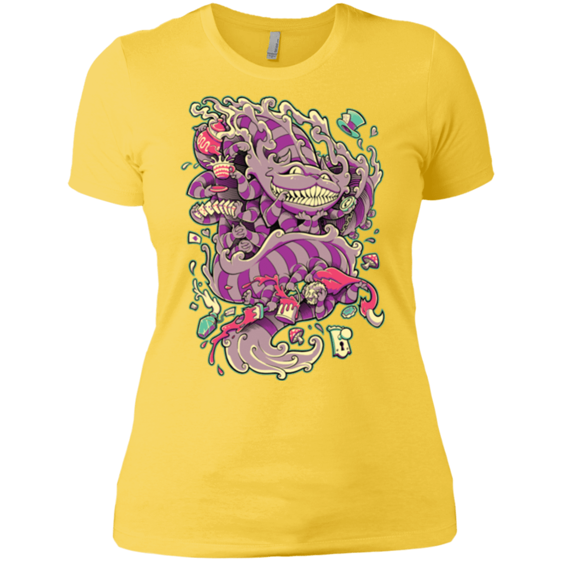 T-Shirts Vibrant Yellow / X-Small Cheshire Dragon Women's Premium T-Shirt