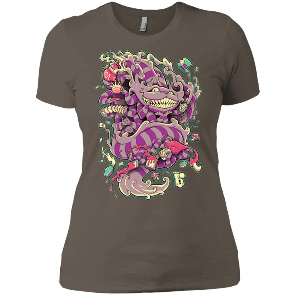 T-Shirts Warm Grey / X-Small Cheshire Dragon Women's Premium T-Shirt