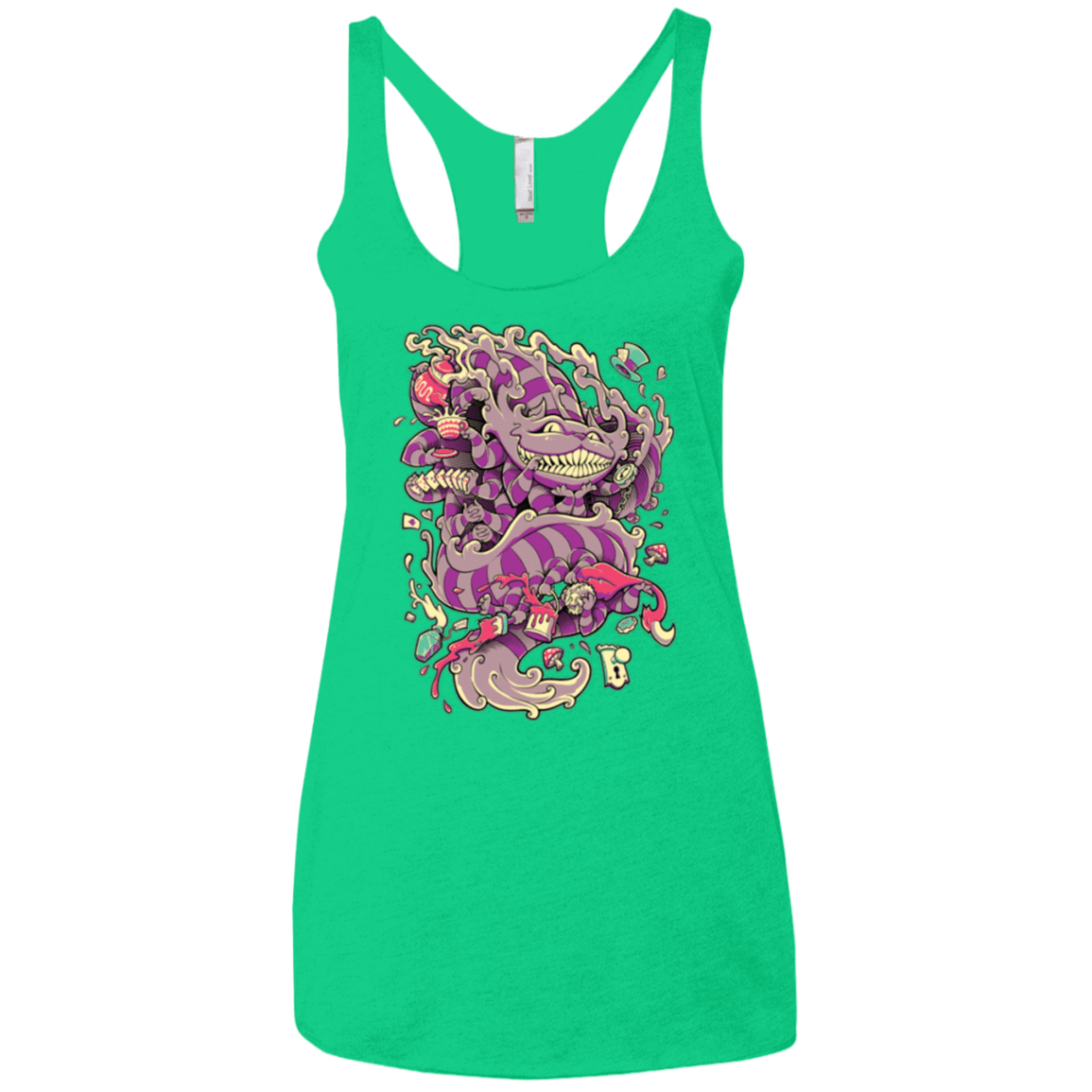 T-Shirts Envy / X-Small Cheshire Dragon Women's Triblend Racerback Tank