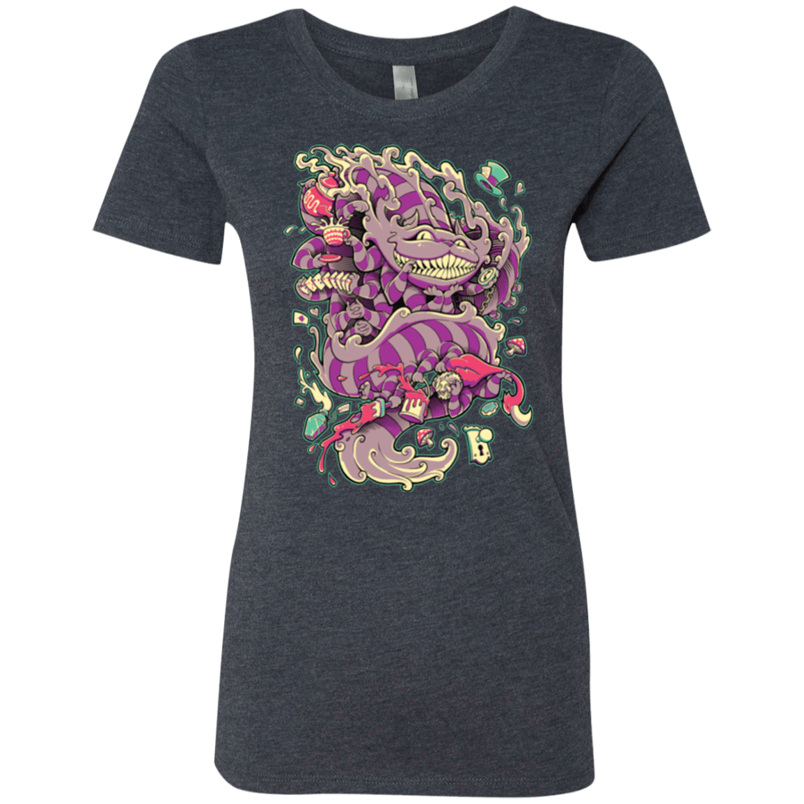 T-Shirts Vintage Navy / Small Cheshire Dragon Women's Triblend T-Shirt